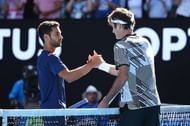Noah Rubin played Roger Federer at Australian Open 2017